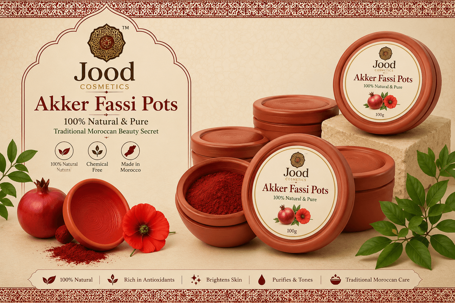 Traditional Akker Fassi Terracotta Pots