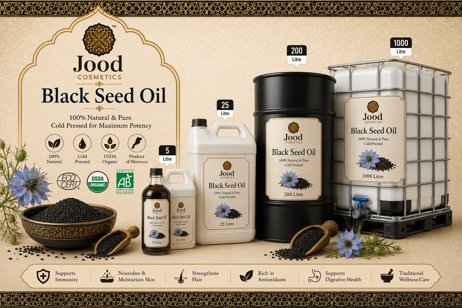 100% Pure Organic Black Seed Oil