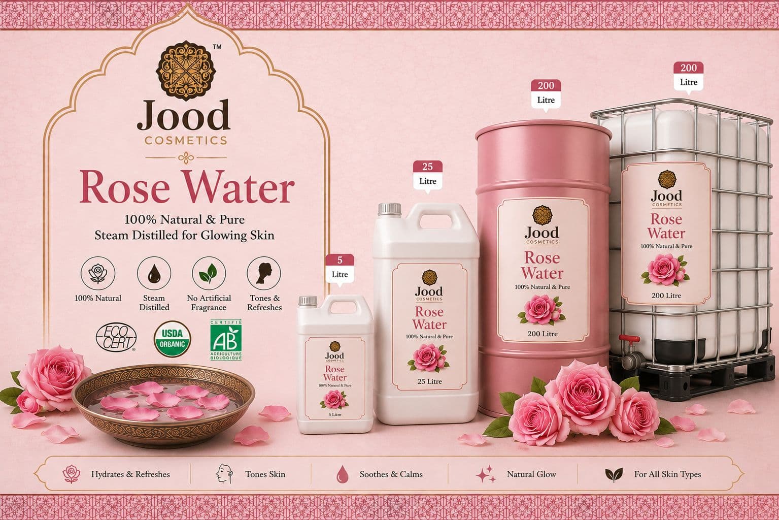 Organic Moroccan Rose Water